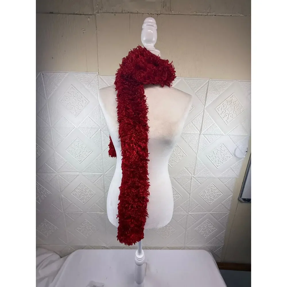 SKU3026 Super Soft Red Fashion Scarf 4